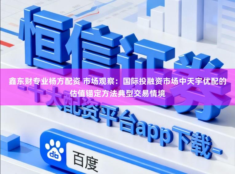 鑫东财专业杨方配资 市场观察：国际投融资市场中天宇优配的估值锚定方法典型交易情境