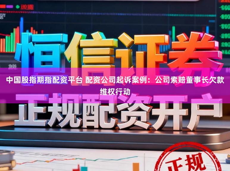 中国股指期指配资平台 配资公司起诉案例：公司索赔董事长欠款维权行动